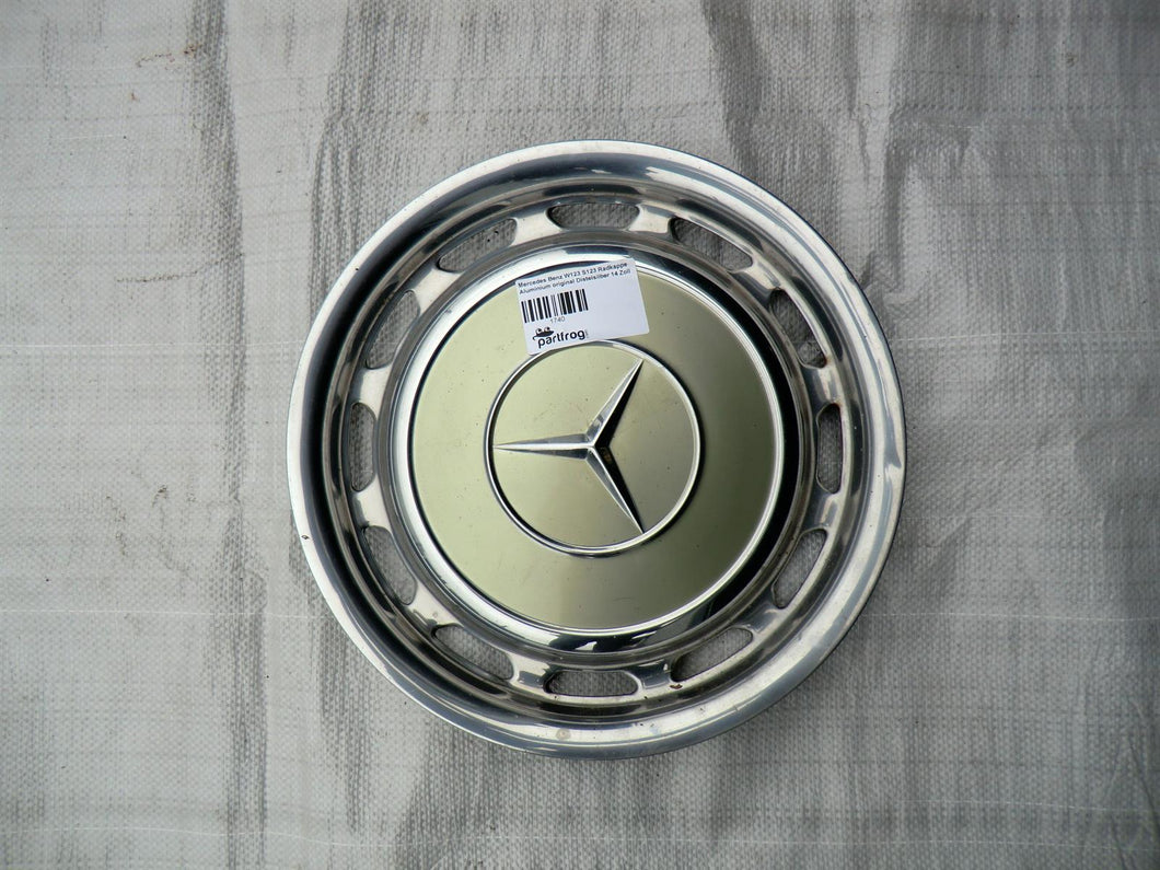 Mercedes Benz W123 S123 Radkappe Aluminium original Distelsilber 14 Zoll