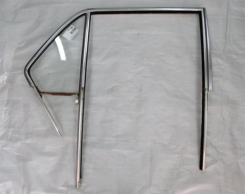 BMW E3 Chrome Fensterführung mit Seitenscheibe Tür hinten rechts