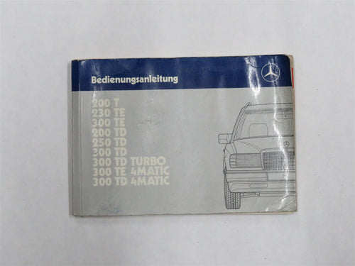 Bedienungsanleitung Mercedes Benz S124 Kombi T-Modell original 1245842597