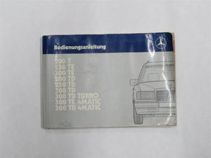 Bedienungsanleitung Mercedes Benz S124 Kombi T-Modell original 1245842597