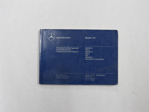 Teilekatalog Bildkatalog Part Catalog Mercedes Benz W123