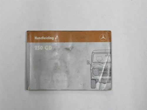 Handleiding Owners Manual Dutch Mercedes Benz G-Modell 250GD 4605843596