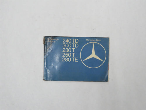Mercedes Benz S123 Kombi T-Modell Bedienungsanleitung 1235848196