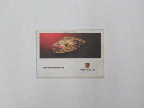 Porsche 996 Guarantee and Maintenance Scheckheft Garantieheft original
