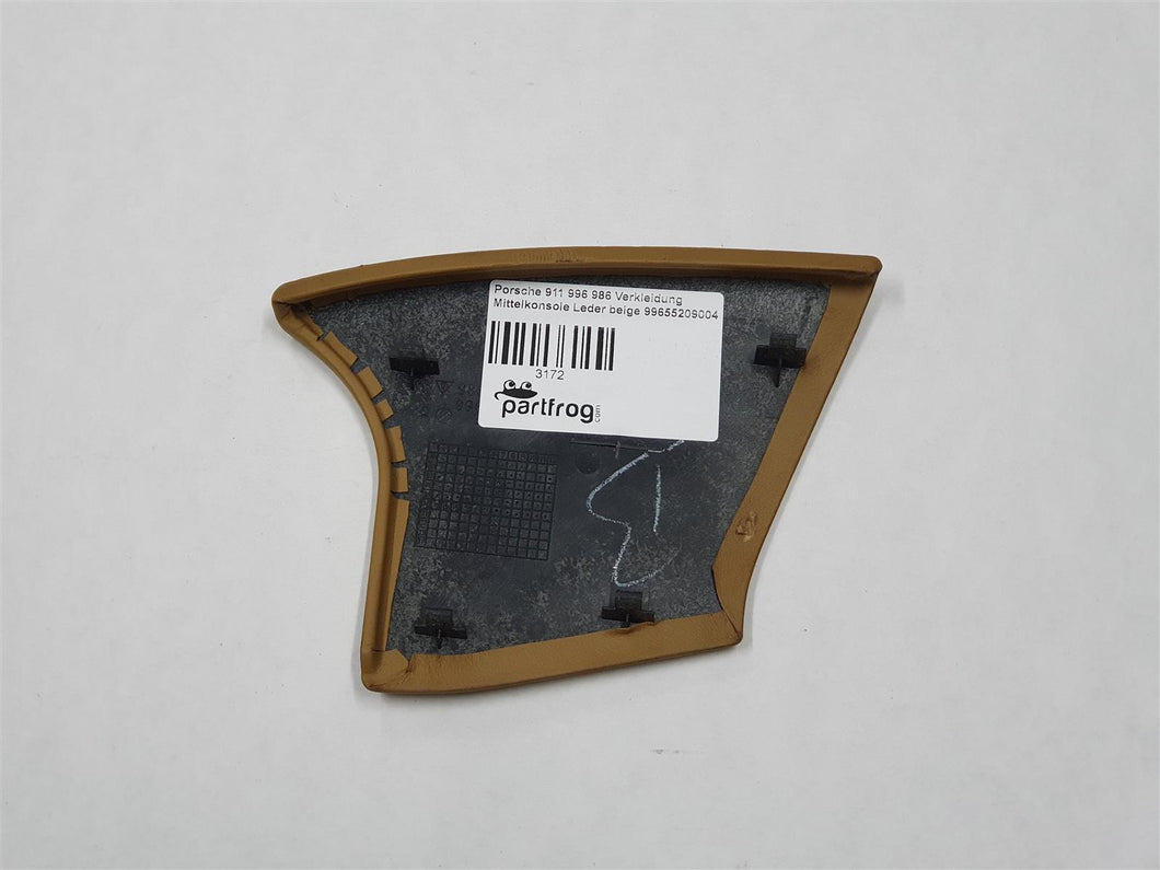 Porsche 911 996 986 Verkleidung Mittelkonsole Leder beige 99655209004
