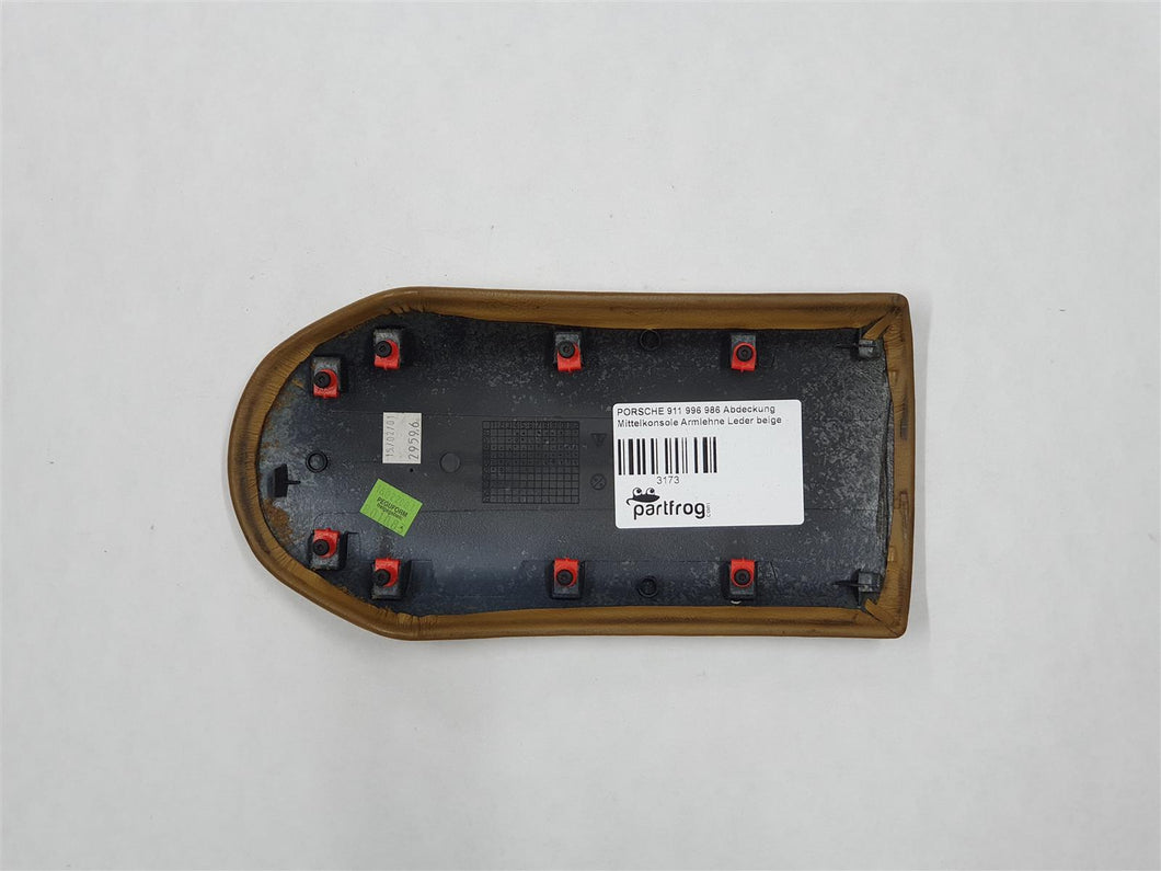 PORSCHE 911 996 986 Abdeckung Mittelkonsole Armlehne Leder beige