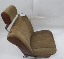 Laden Sie das Bild in den Galerie-Viewer, BMW E3 Sitz vorn links Fahrersitz Stoff braun/beige mit Kopfstütze