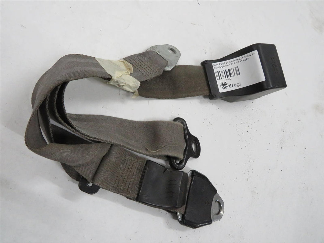 BMW E3 E9 Sicherheitsgurt Gurt grau Autoflug hinten TYP AK 412-043
