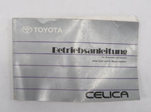 Laden Sie das Bild in den Galerie-Viewer, Toyota Celica T18 Bedienungsanleitung Betriebsanleitung 01999-20541