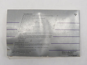 Toyota Celica T18 Bedienungsanleitung Betriebsanleitung 01999-20541