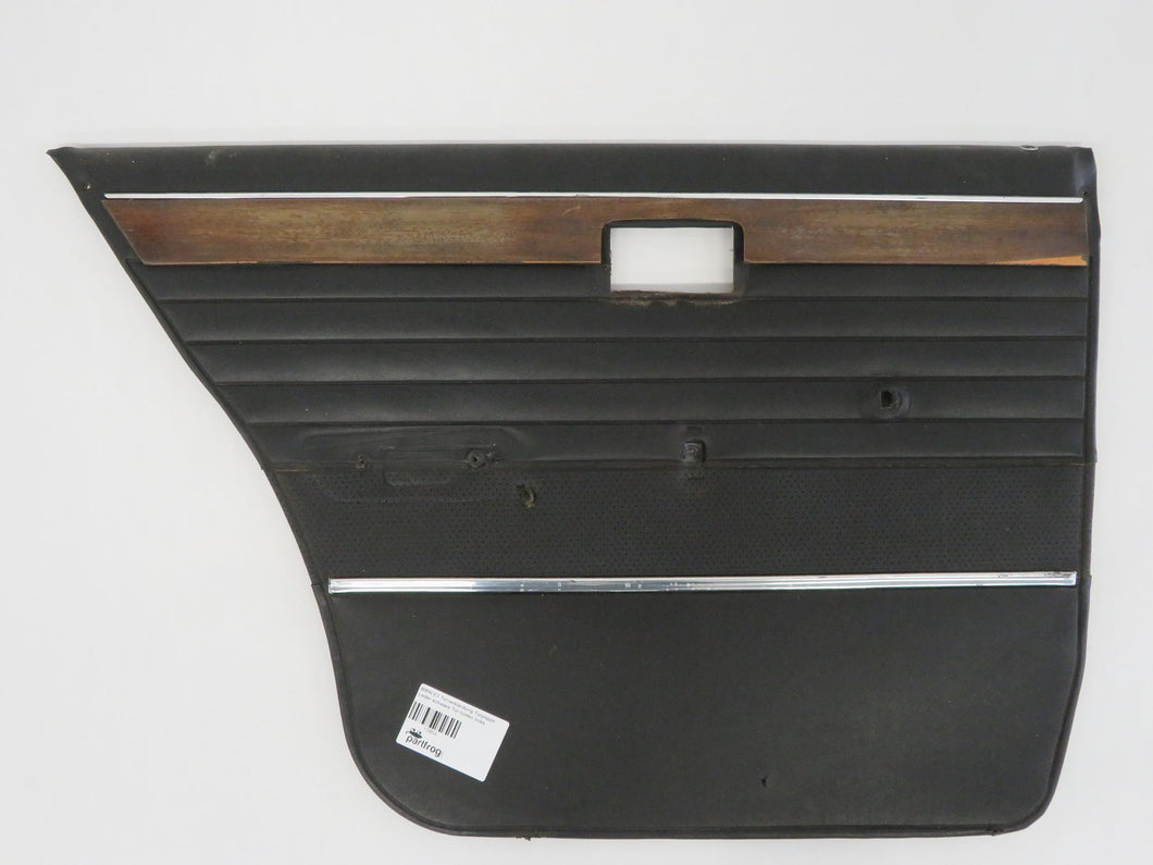 BMW E3 Türverkleidung Türpappe Leder schwarz Tür hinten links