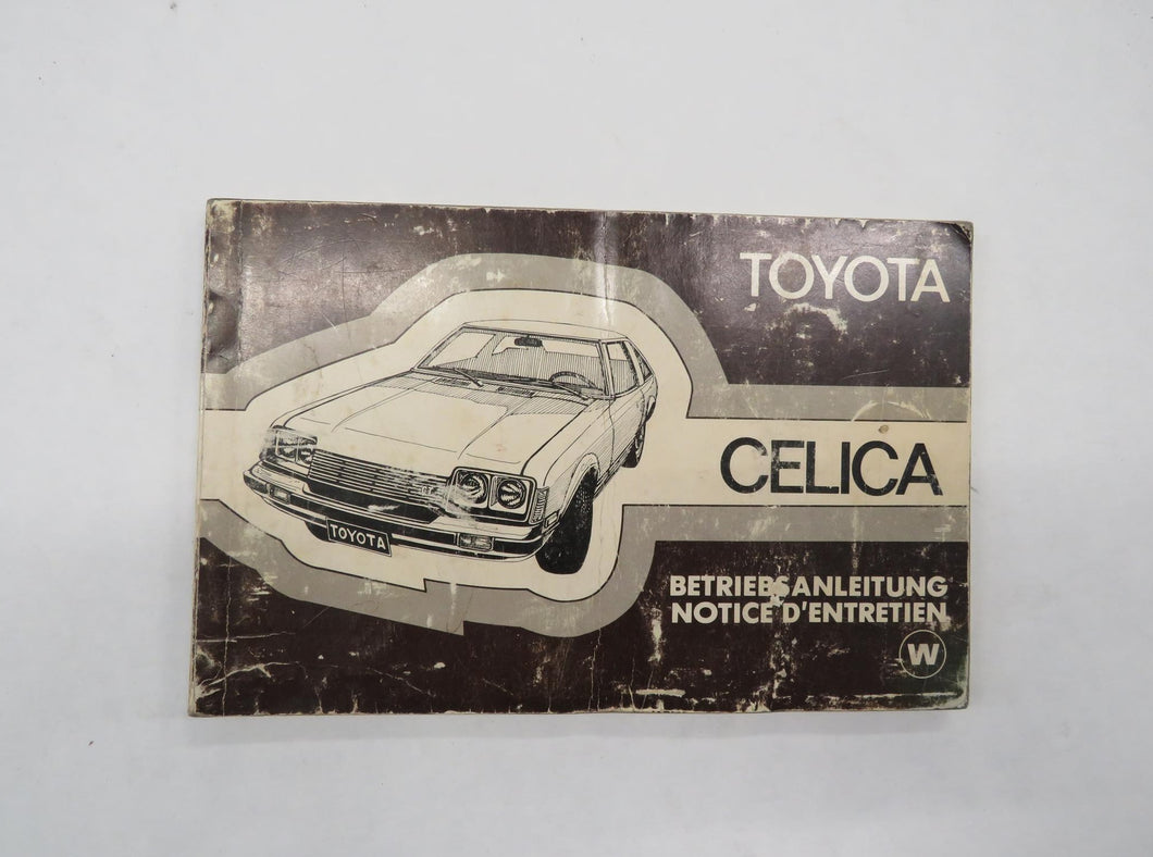 Toyota Celica TA4 RA4 (78-82) Bedienungsanleitung Betriebsanleitung