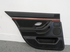BMW E38 7er Türverkleidung Türpappe schwarz Tür hinten links