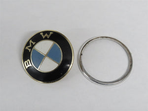 BMW Logo Nr.1 Emblem Plakette Oldtimer mit Ring 82mm Carl Dillenius Pforzheim