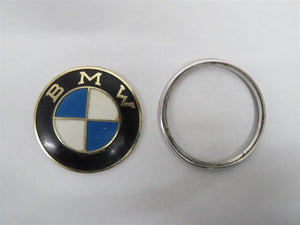 BMW Logo Nr.1 Emblem Plakette Oldtimer mit Ring 82mm Carl Dillenius Pforzheim