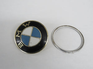 BMW Logo Nr.1 Emblem Plakette Oldtimer mit Ring 82mm Carl Dillenius Pforzheim