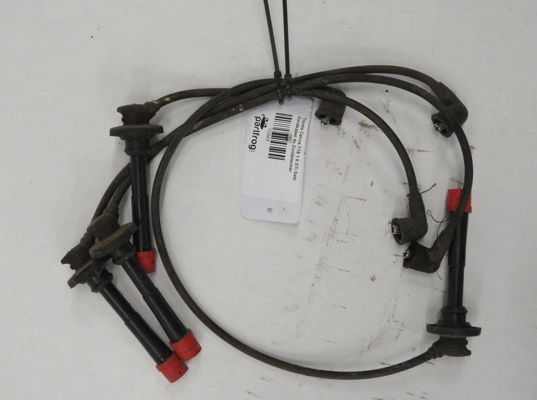 Toyota Celica T18 1.6 STi Satz Zündkabel 4x Zündstecker