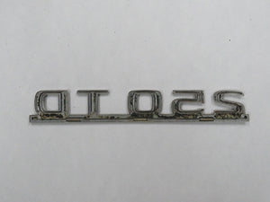 Mercedes Benz W124 250D Modellzeichen Schriftzug Emblem Heckdeckel