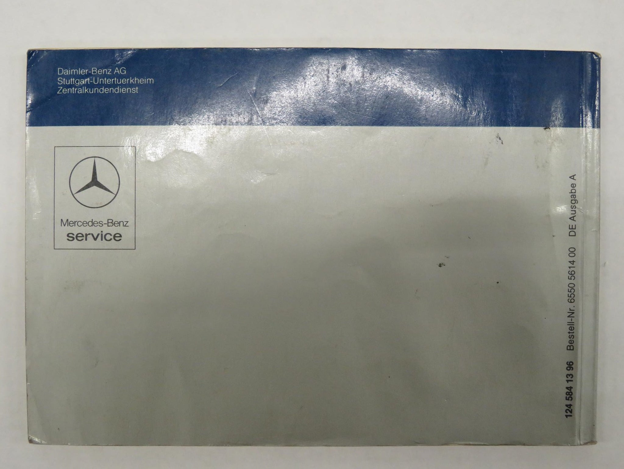 Bedienungsanleitung Owners Manual Mercedes Benz W124 Diesel original 1 –  PARTFROG