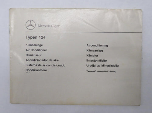 Mercedes Benz W124 Bedienungsanleitung Klimaanlage 1245840483
