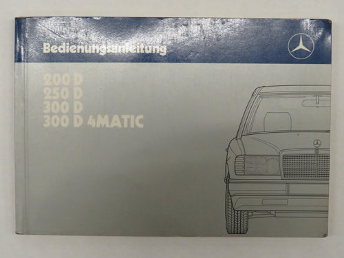 Bedienungsanleitung Owners Manual Mercedes Benz W124 Diesel original 1245842497