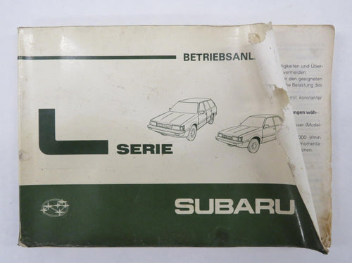 Subaru L-Serie Leone Bedienungsanleitung 1985