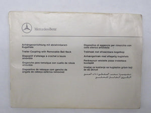 Mercedes Benz W124 Bedienungsanleitung abnehmbare AHK 1245847182