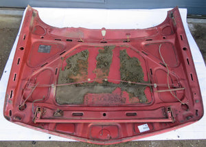 BMW E12 M5 Alpina Motorhaube rot langer Lufteinlass