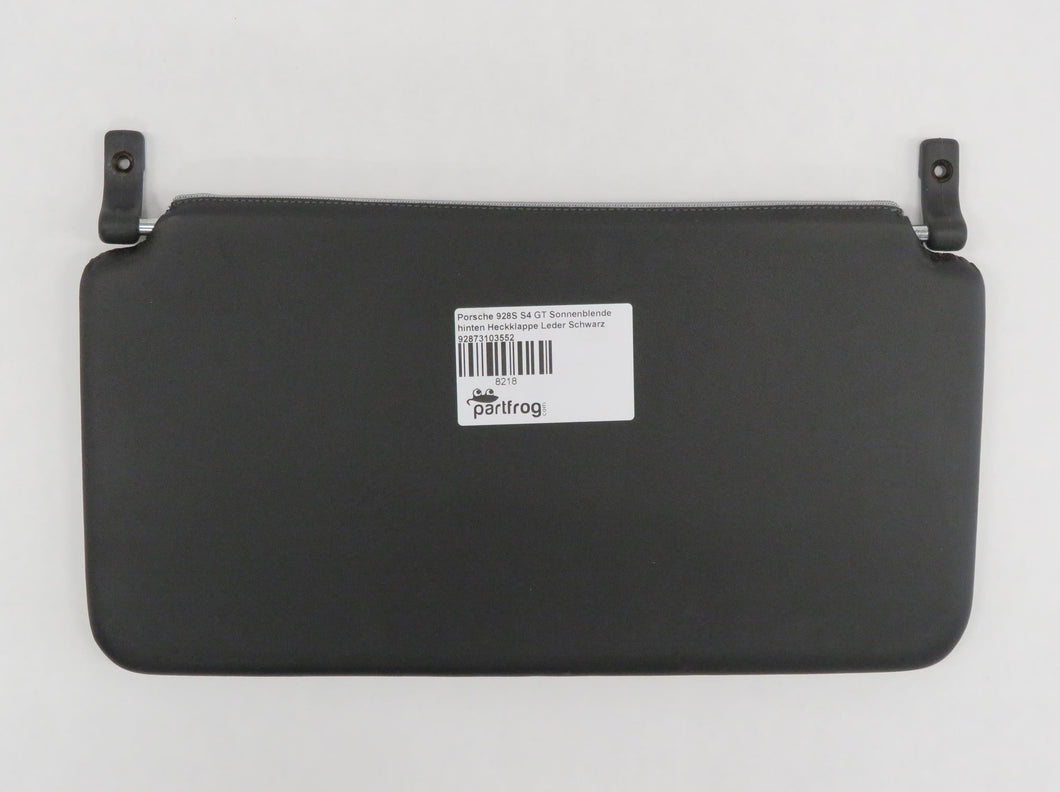 Porsche 928S S4 GT Sonnenblende hinten Heckklappe Leder Schwarz 92873103552