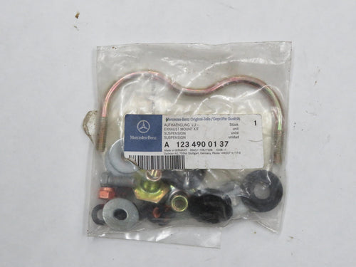 Mercedes Benz W201 W123 W124 Montagesatz Auspuff Halter am Getriebe NEU A1234900137
