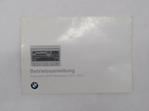 BMW E38 7er Bedienungsanleitung Betriebsanleitung Autotradio BMW Business RDS