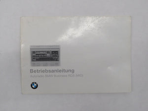 BMW E38 7er Bedienungsanleitung Betriebsanleitung Autotradio BMW Business RDS