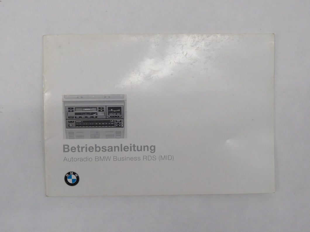 BMW E38 7er Bedienungsanleitung Betriebsanleitung Autotradio BMW Business RDS