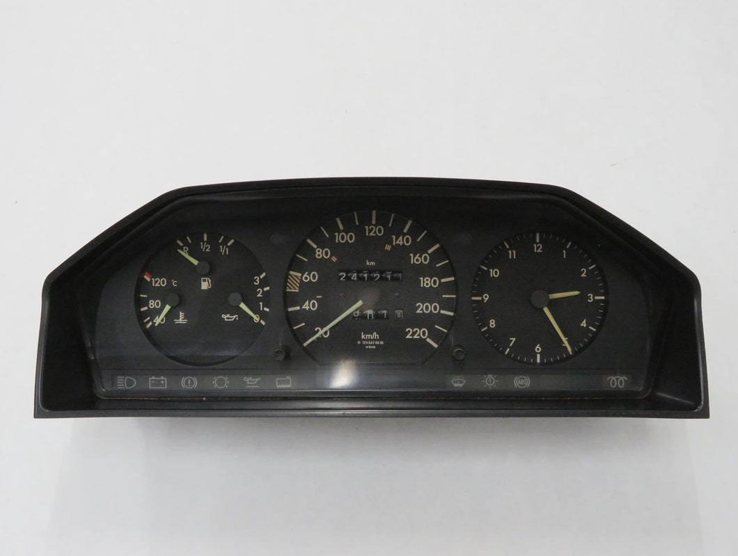 Mercedes Benz W124 Erste Serie Kombiinstrument Tacho VDO Diesel 220 Kmh