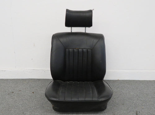 BMW E3 Sitz vorn links Fahrersitz Leder schwarz mit Kopfstütze